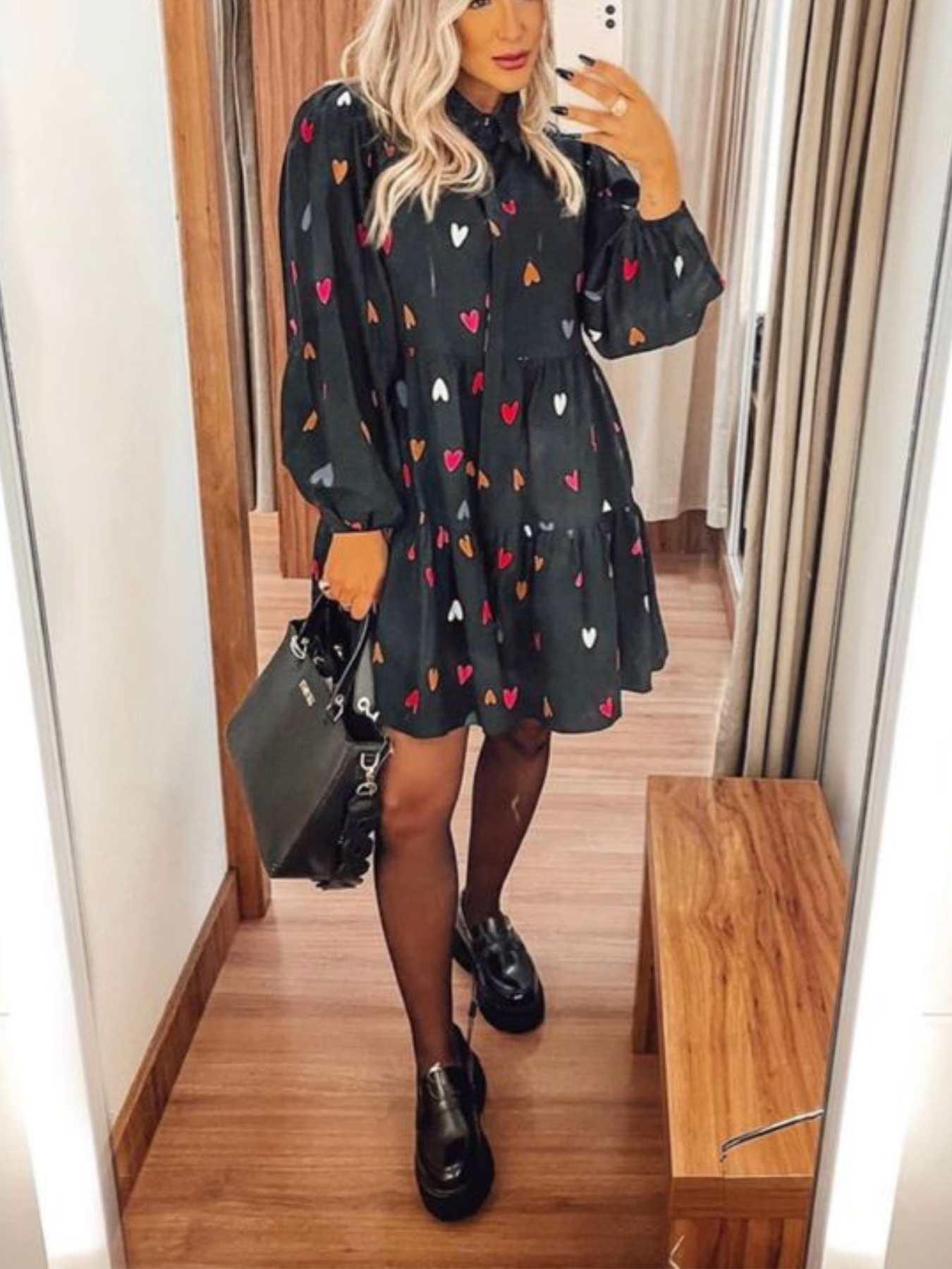 Vestido 2025 com mocassim